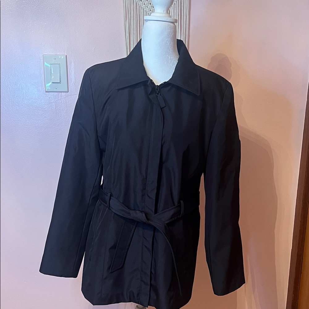 Reaction Kenneth Cole Black Trench Coat